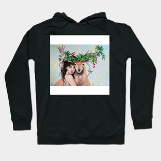 Watercolor deer Hoodie